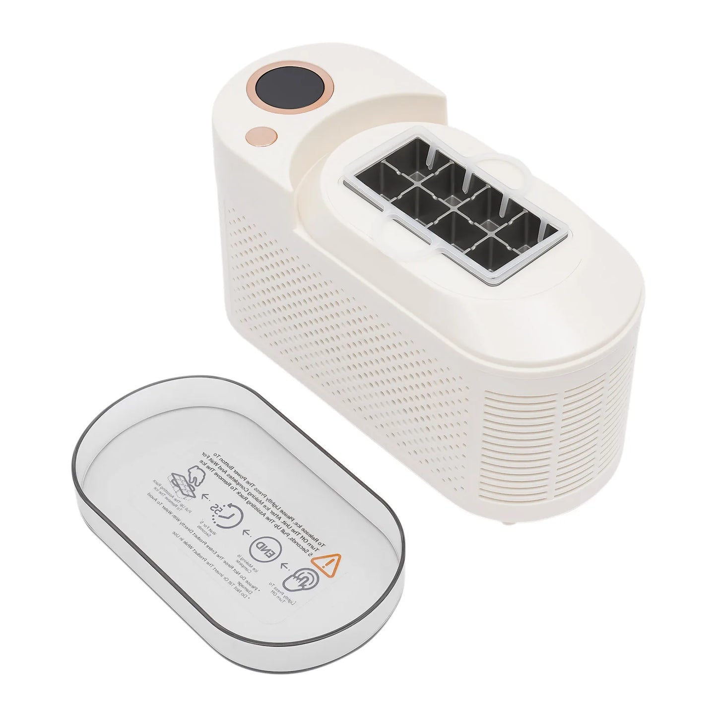 120W Portable Small Ice Maker, . 8 Cubes Compact  Ice-making .