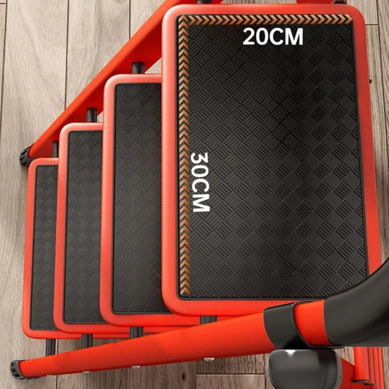 1 Heavy-Duty 3/4-Step Portable Folding Ladder, 500 Lb Weight Capacity,.