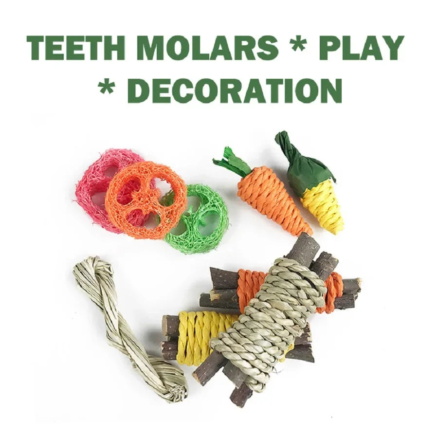 Pet Rabbit Guinea Pig Dragon ,Cat Fun Toy, Hamster Rabbit Rabbit Tooth Grinding