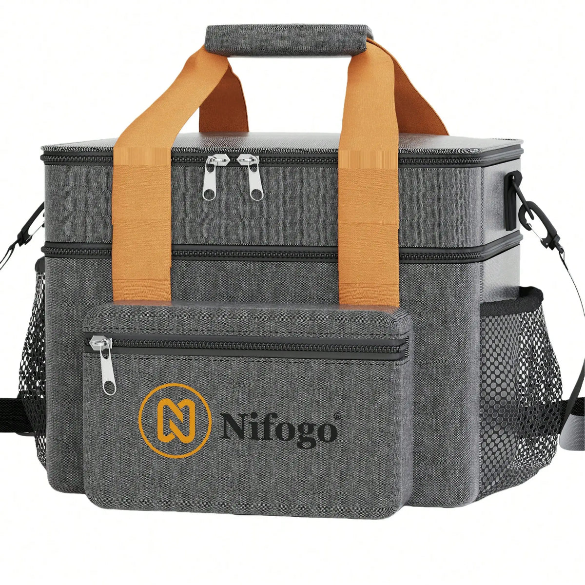 Insulated Lunch Bag, Large‑Capacity Leak‑Proof Cooler Tote Bag with Shoulder Strap, Multi‑Pocket Thermal Food Carrier. Portable Aluminium Foil Insulation .