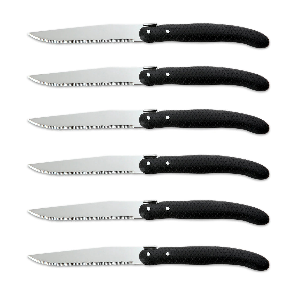 KitchenTrend 6Pcs VG-10 Core Damascus Kitchen Knife Set, Steak Cleaver Peeler Utility Knives.