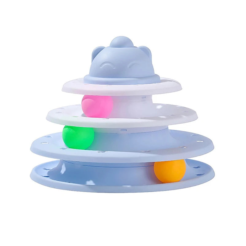 Pet cat toy Three-layer ball cat Turntable Cat