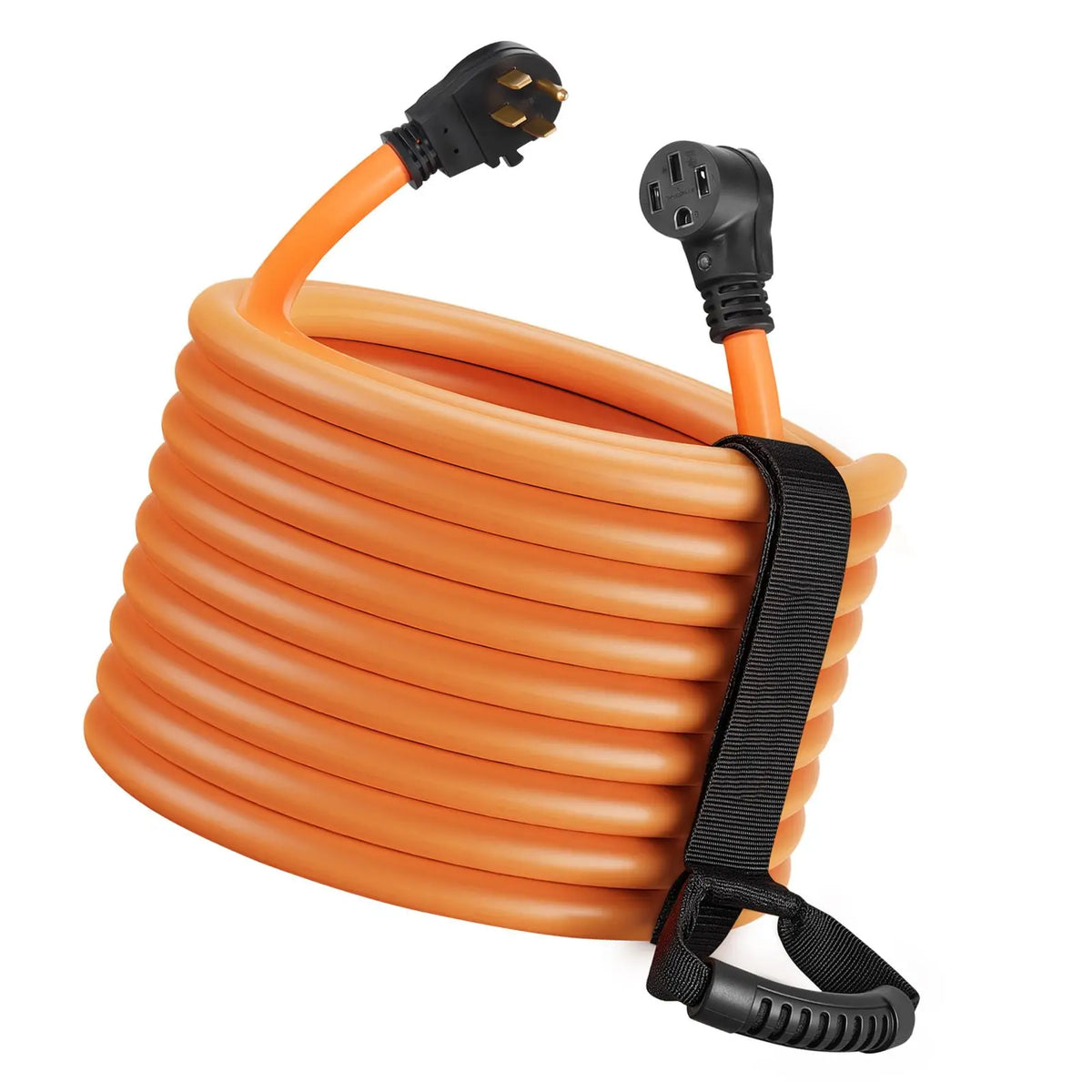 50 Amp 75 Feet RV Extension Cord, 125V/250V 7500W, Heavy Duty 6/3 + 8/1 Gauge STW RV Power Cord, NEMA 14-50P to NEMA 14-50R, .