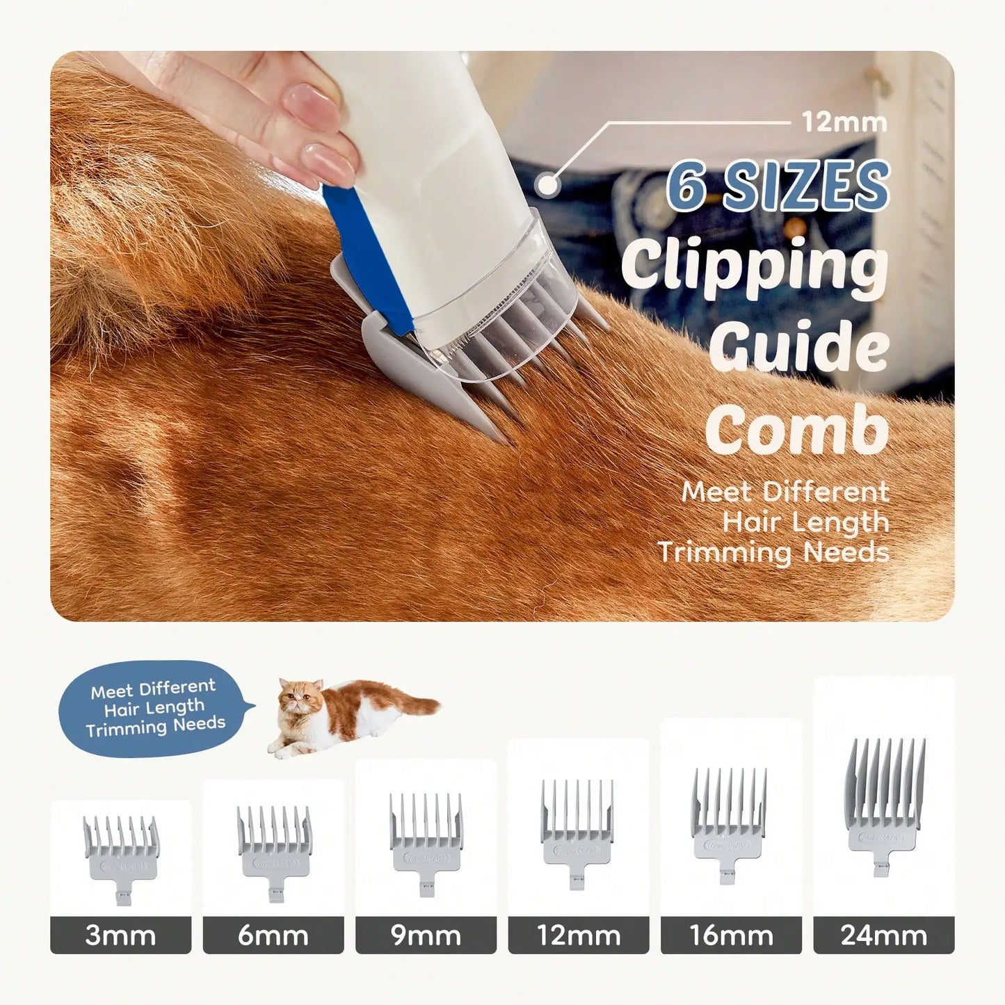 Pet Grooming Vacuum Kit, Low Noise Pet Hair Remover, 5 Professional Tools With Cordless Clippers For Dogs Cats .