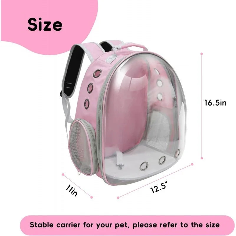 Pet Cat Carrying Bag Space Pet Backpacks Breathable Portable Transparent Backpack Puppy Dog Transport Carrier Space Capsule Bags