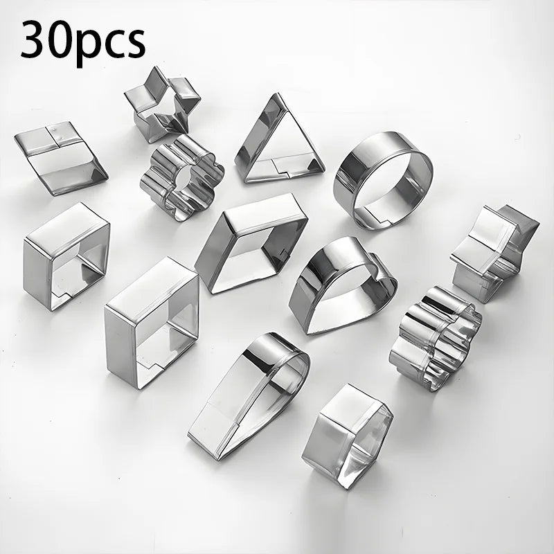 Stainless Steel Cookie Cutter Set  - Geometric Shapes