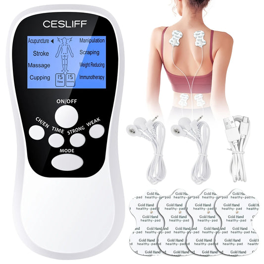 Digital TENS Unit with Accessories | Deep Muscle Stimulation for Back, Neck and Hip Relief | Nerve Pain, Tendonitis, Arthritis, Stiffness and Inflammation Management .