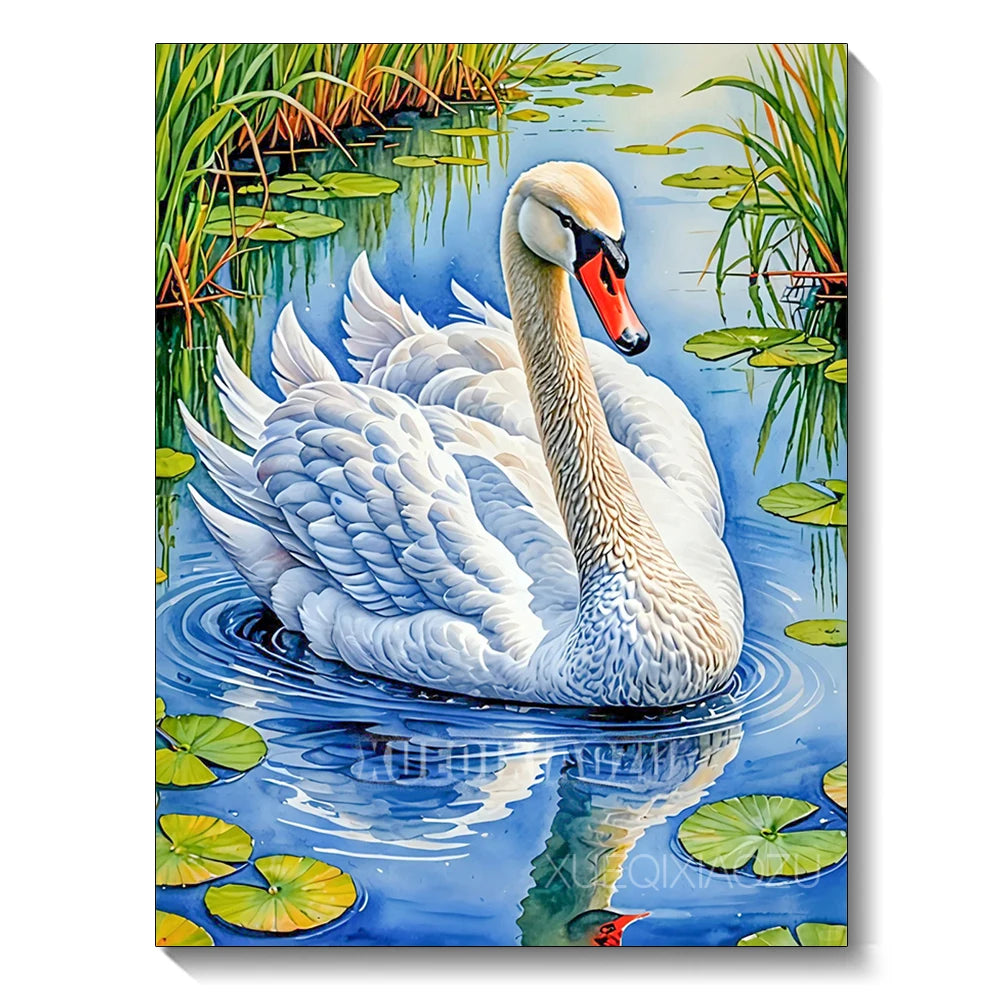 Watercolor Animal Series Diamond Painting Decoration Diy Full Rhinestone Eagle Raccoon Mosaic Cross Stitch Kit Gift