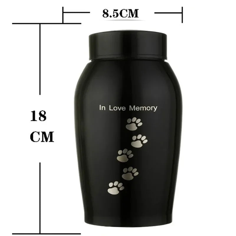 Multi-colored Stainless Steel Dog Urns Dog Cat Bird Mouse Cremation Ashes Urn.