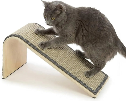 Natural Sisal Angle Ramp Cat Scratcher,