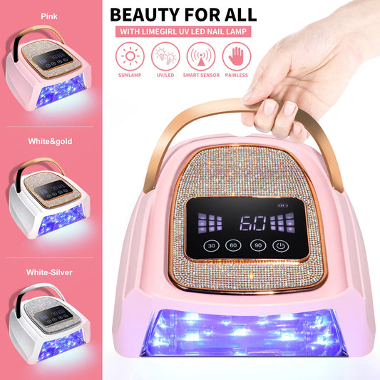 Professional UV LED Nail Lamp Rechargeable 30 LED Nail Dryer .