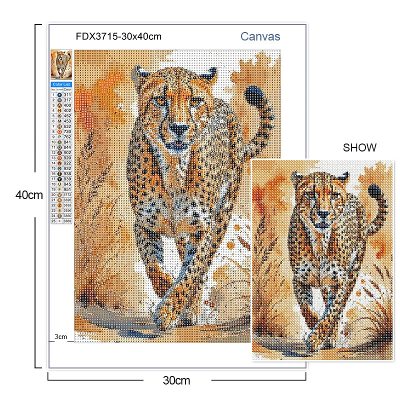 Watercolor Animal Series Diamond Painting Decoration Diy Full Rhinestone Eagle Raccoon Mosaic Cross Stitch Kit Gift