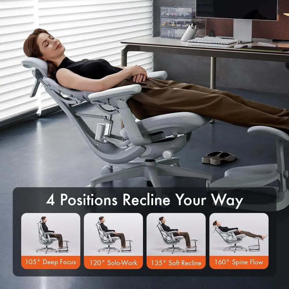 Ergonomic Office Chair with Adaptive Lumbar Support,