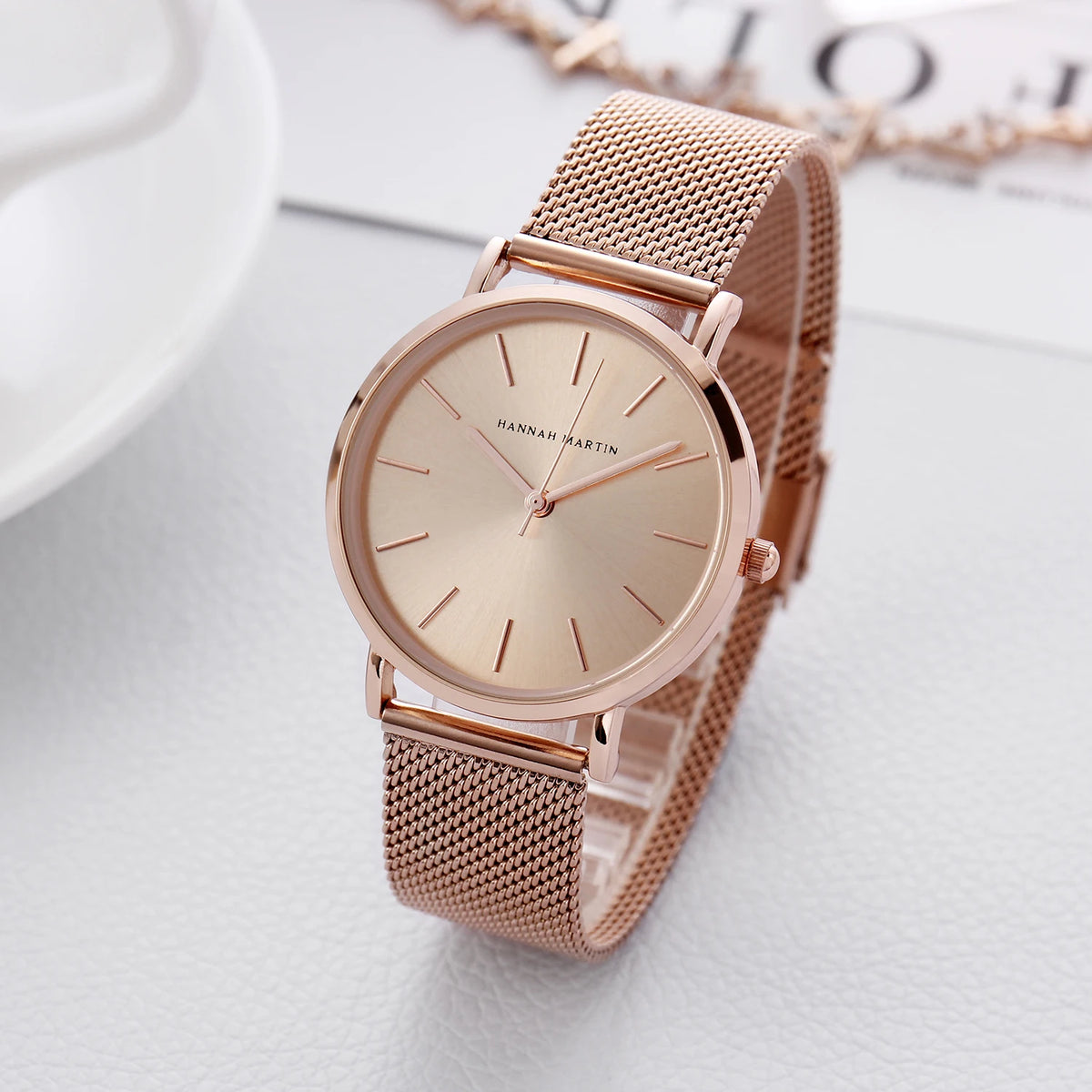 . Top Brand Hot Selling Quartz Watch Women Simple Elegant Steel. 36mm .Clock Banquet Matching & Work Leisure .