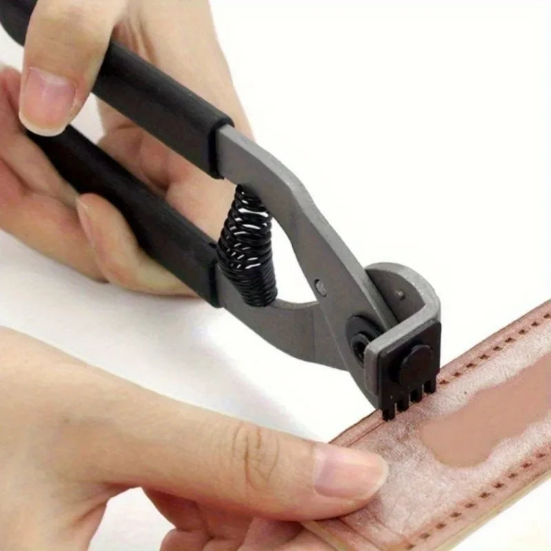 1Pc Leather Craft Hole Punch Tool 4mm Hole Puncher Carbon Steel Leather Craft Hand Tool.