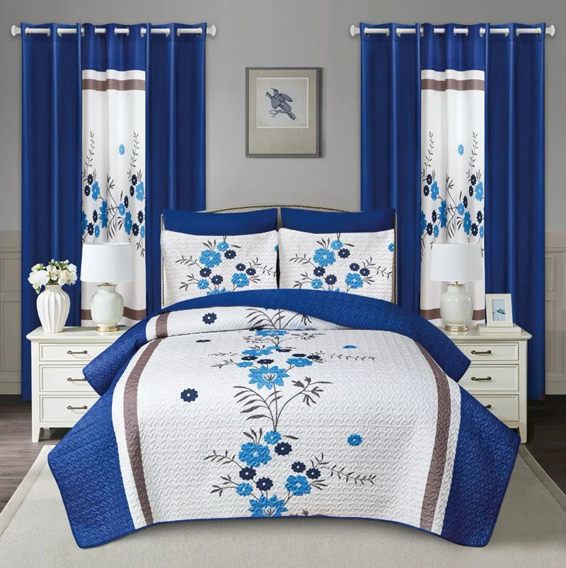 10 Pcs Printed Bedspread Set Luxury High Quality Quilt Set Quilting Thin Comforter Set All Season