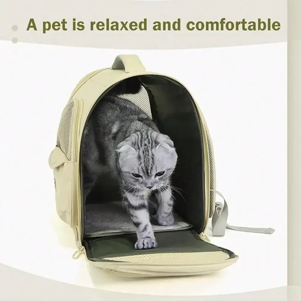 Large Cat Carrier Backpack For Small Dogs And Medium Cats Comfort And Safety Design Reduces Pressure .