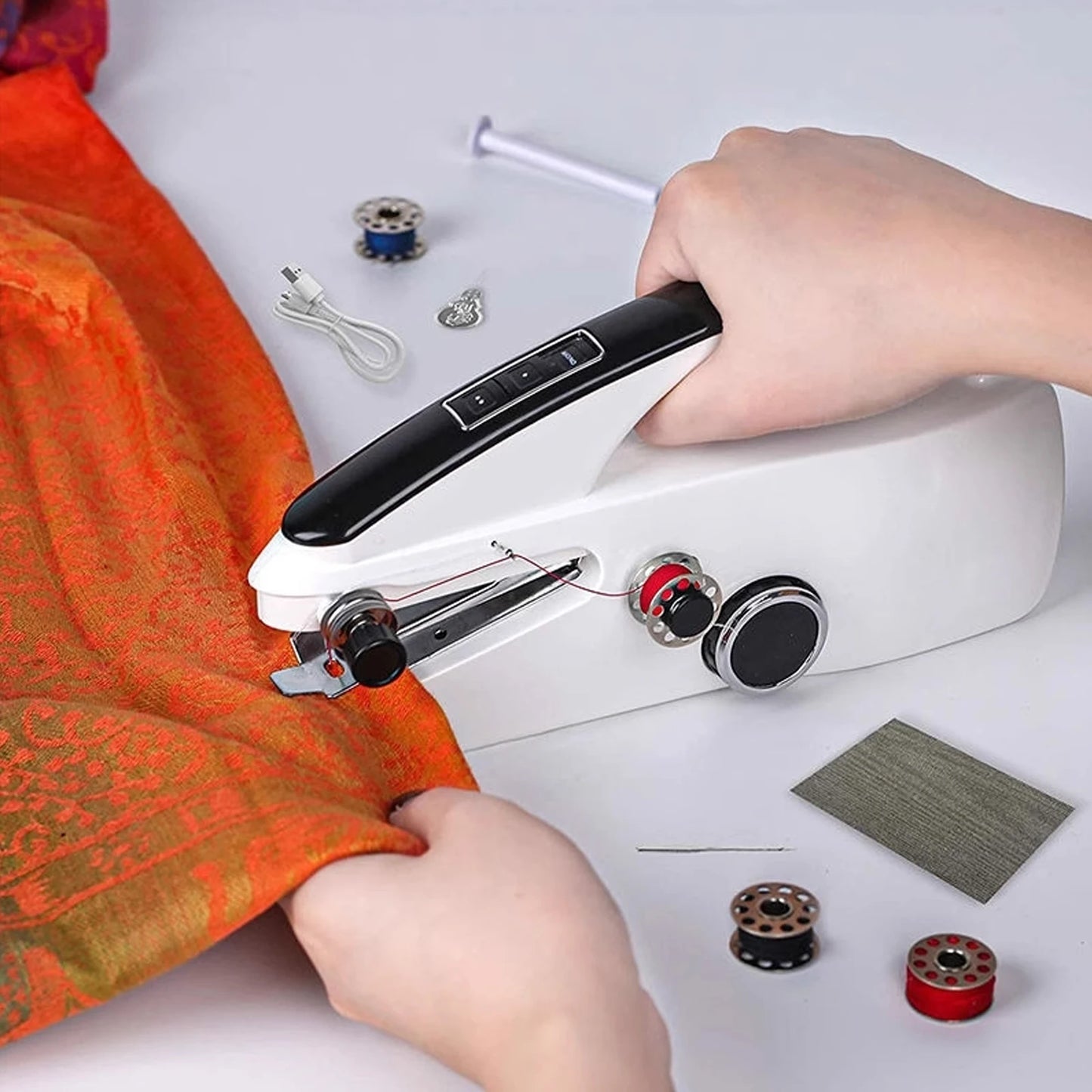 Mini Handheld Sewing Machine, Portable Electric Sewing Machine.