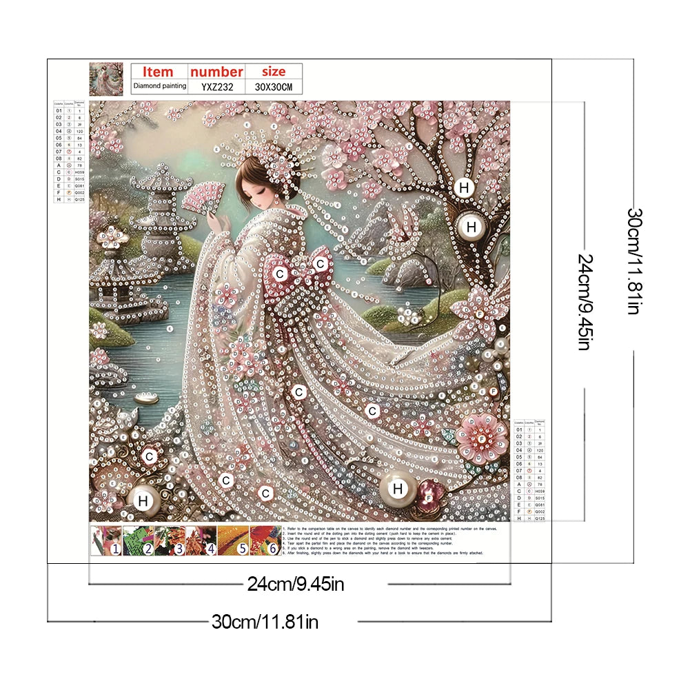 Japanese Girl Diamond Painting Kit