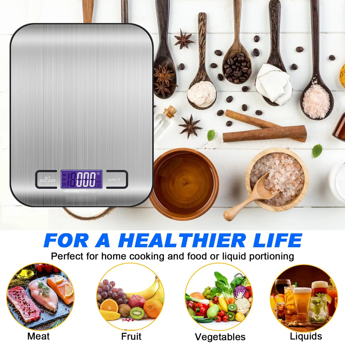 Mechanical Dial Scale Manual Food Scale with 2 Pound Capacity