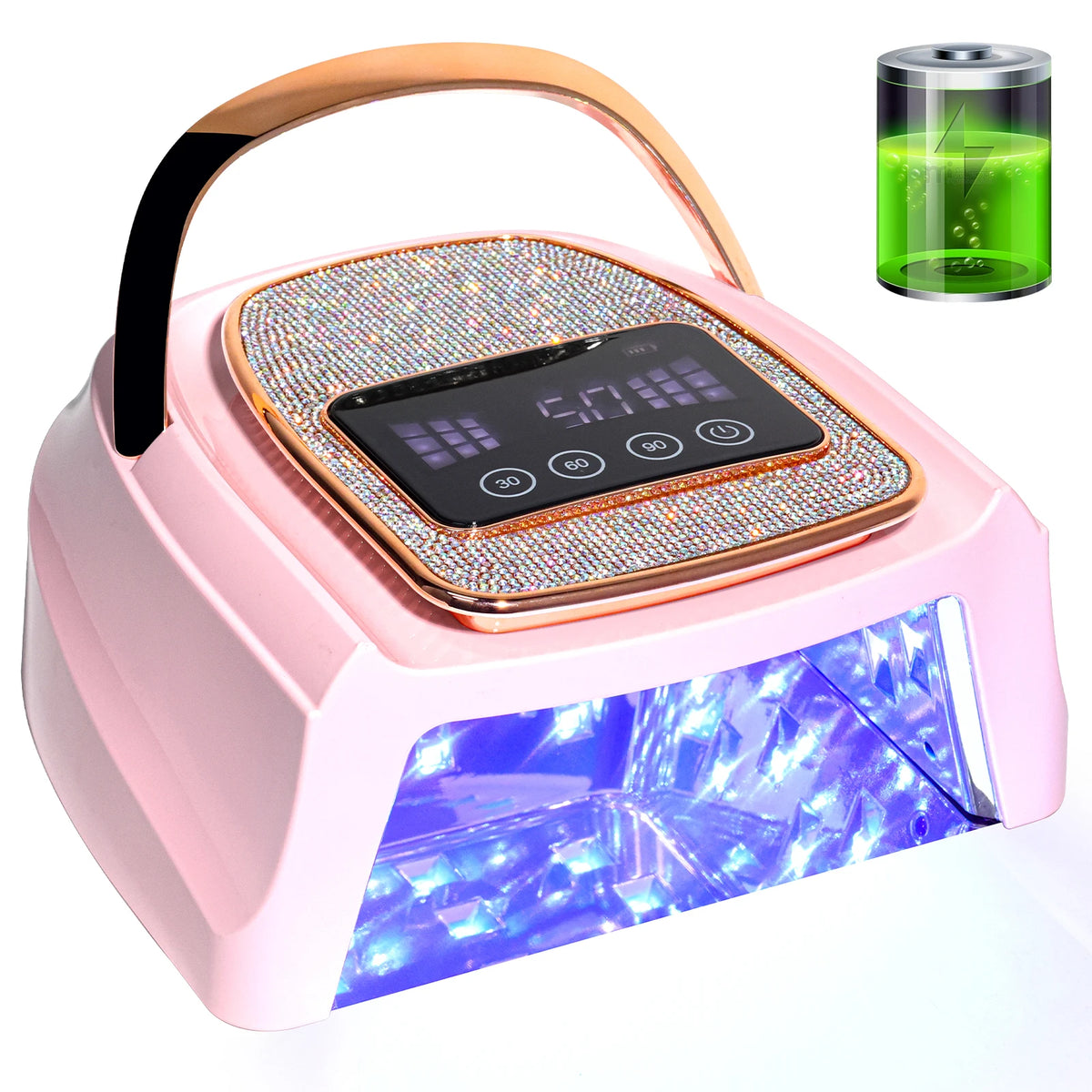 Professional UV LED Nail Lamp Rechargeable 30 LED Nail Dryer .