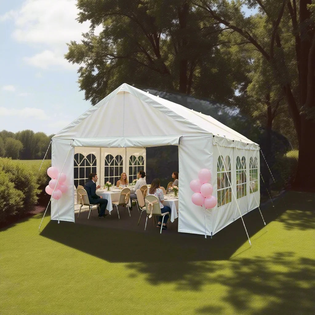 10'x20' Heavy Duty Waterproof Anti-UV  Outdoor Gazebo With Removable Sidewalls .