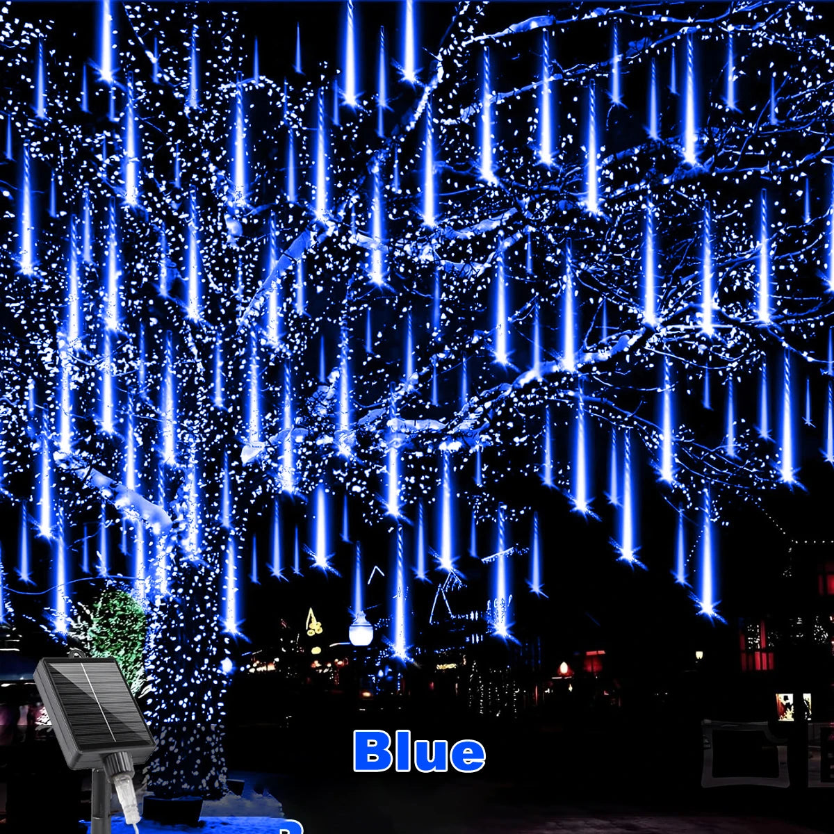1pc 30/45CM Solar Meteor Star Glow Lights IP65 Outdoor Solar Fairy String Lights Christmas Decorative Light for Garden Courtyard