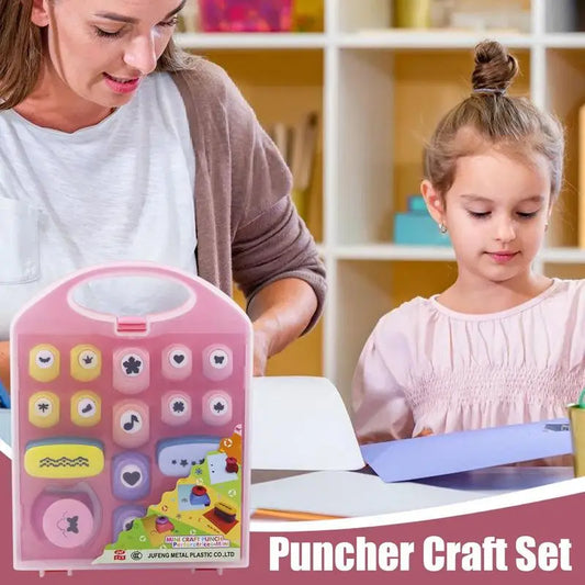 Punches For Paper Crafts 3D Crafting Punch Kit Educational Embossing Machine Lightweight Scrapbook Paper.