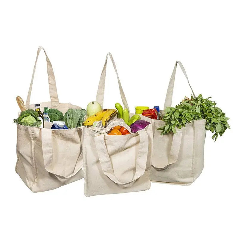 Reusable Organic Cotton Mesh Grocery Bag, with 6 Internal Sleeves, Eco-Friendly Washable, .