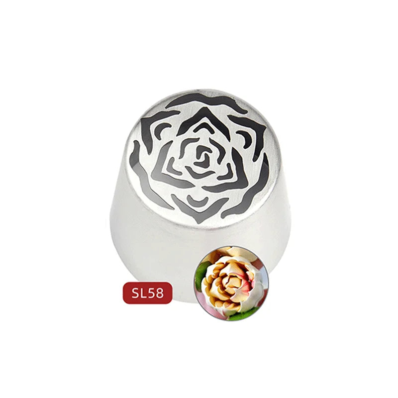Extra Large  Piping Tip Stainless Steel Flower Piping Tips Rose Floral