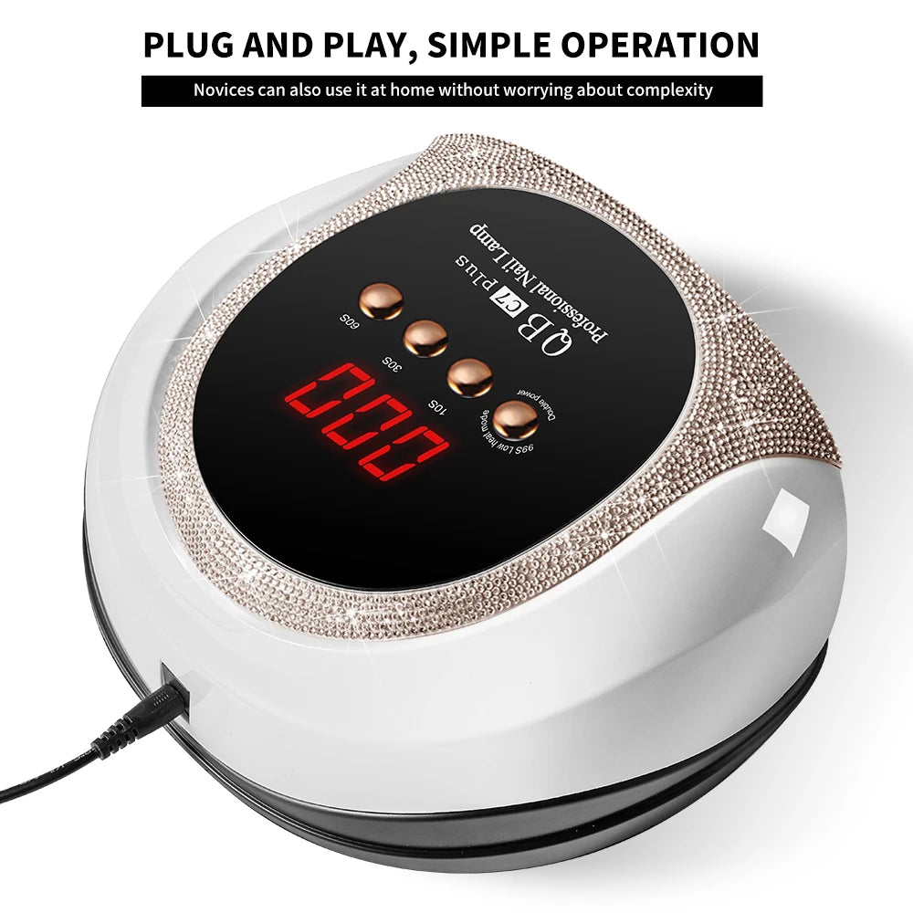 LIMEGIRL 57 UV LED Nail Dryer Professional Nail Lamp for UV Gel Nail Polish Curing Lamp with Timer Automatic Sensor .