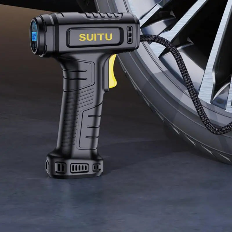 Portable Wireless Car Inflatable Pump 120W Electric Vehicle Tire Inflator.