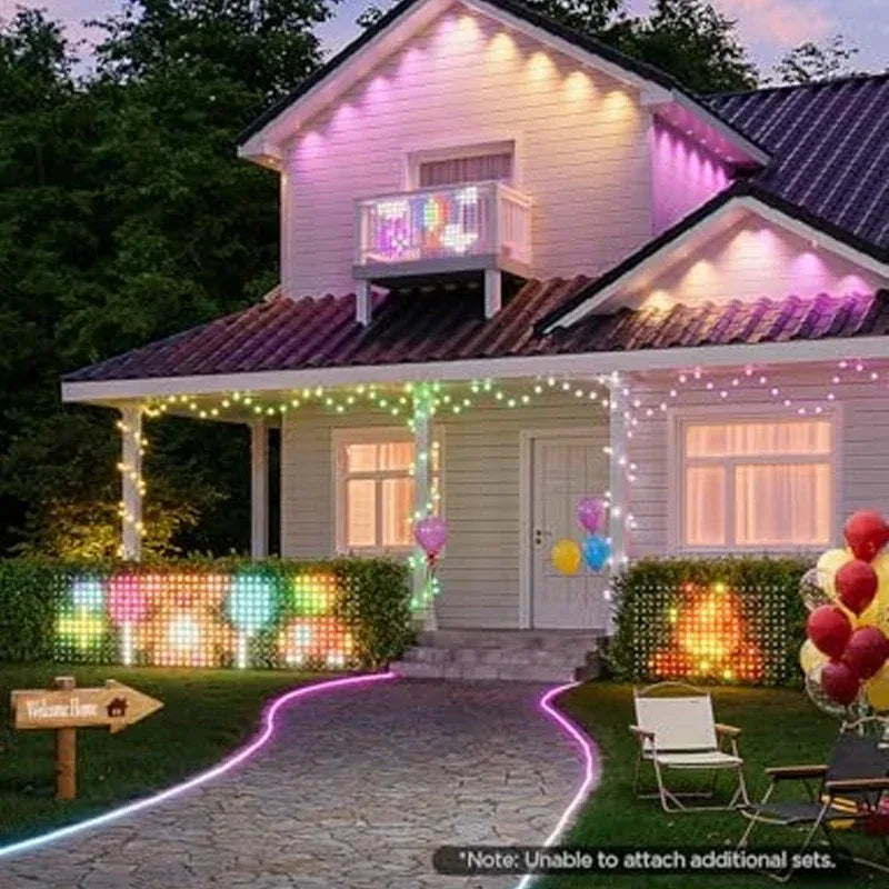 Smart Net Lights Outdoor, RGB&IC Lights with App/Remote Control.