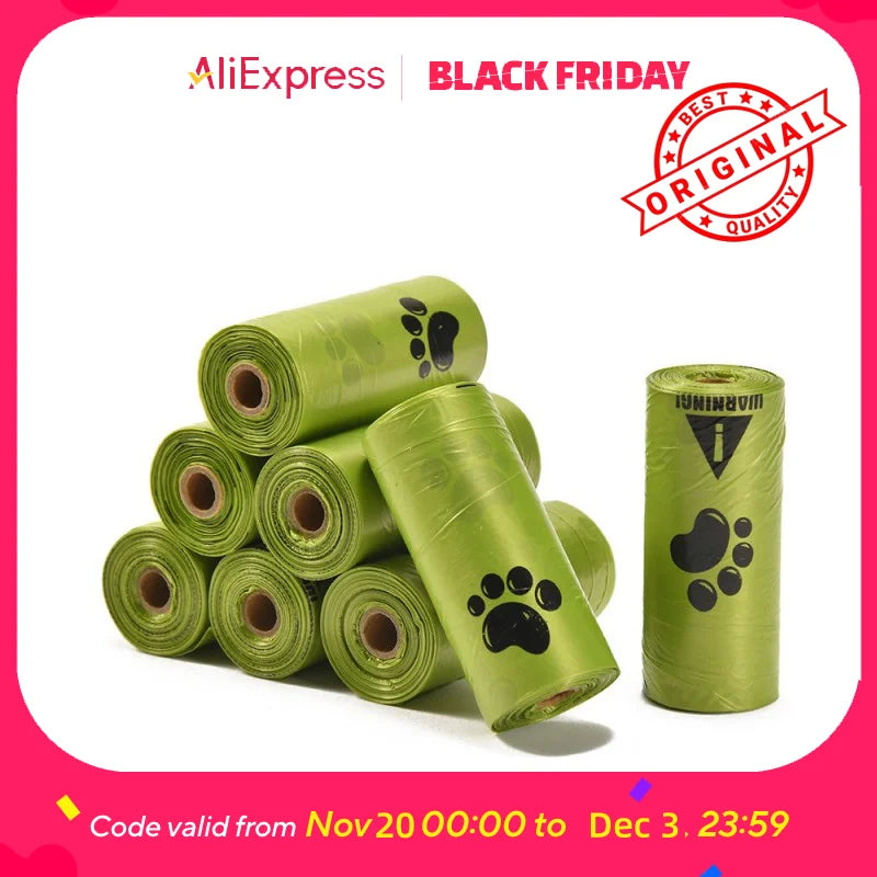 Eco-Friendly Pet Waste Bags - Biodegradable, Scented,