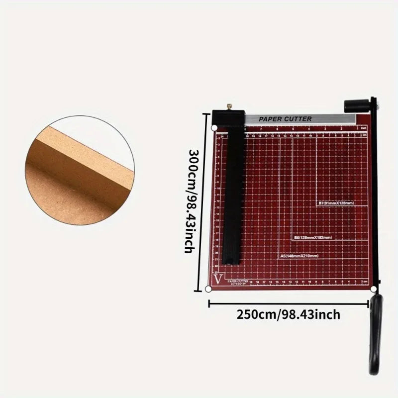 A4 Paper Guillotine Cutter Trimmer Aluminum Copper PVC Cut Tools Professional Cutting Machine 1PC