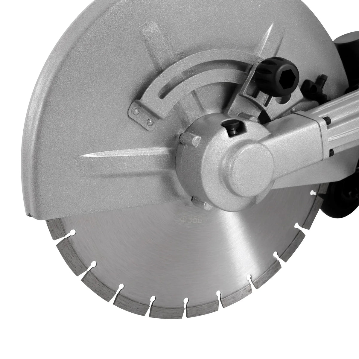 JH-350 Gas Concrete Cutting Saw with 52cc 1400W, 350mm Masonry Saw for Asphalt, Granite and Porcelain