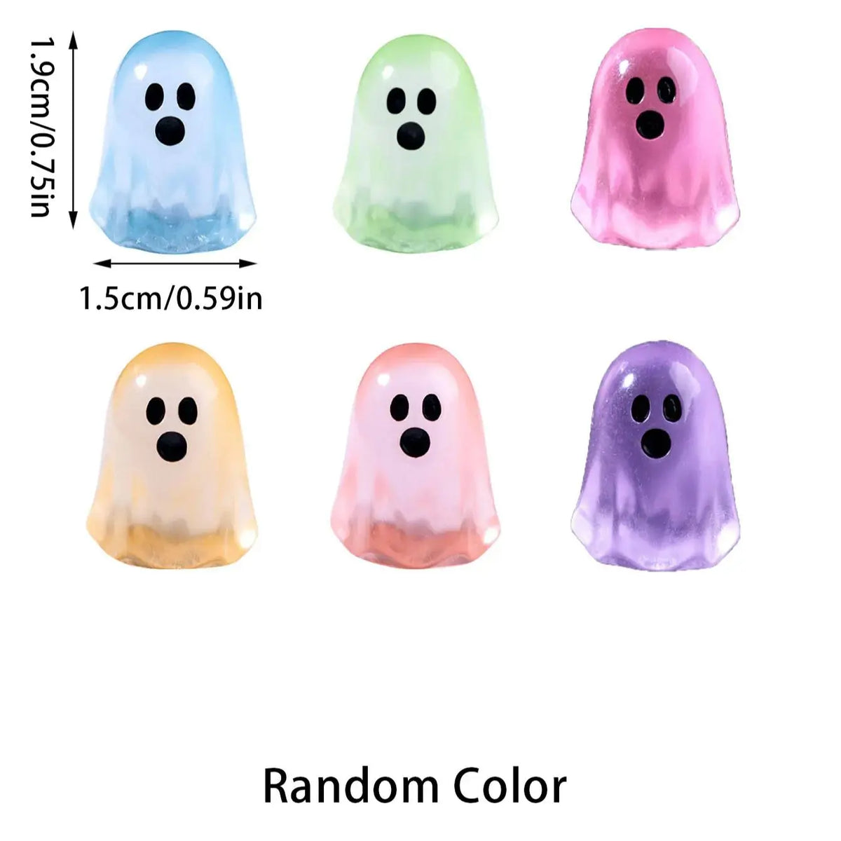 5/10Pcs Luminous Ghost Figures Glowing At Night Action Figure Mini Micro.