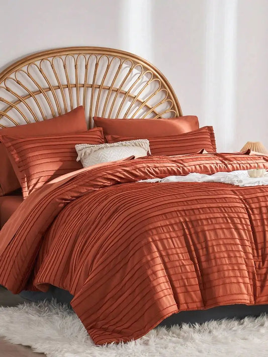 7-Piece Chic Cut Flower Bed Comforter Set, 
.