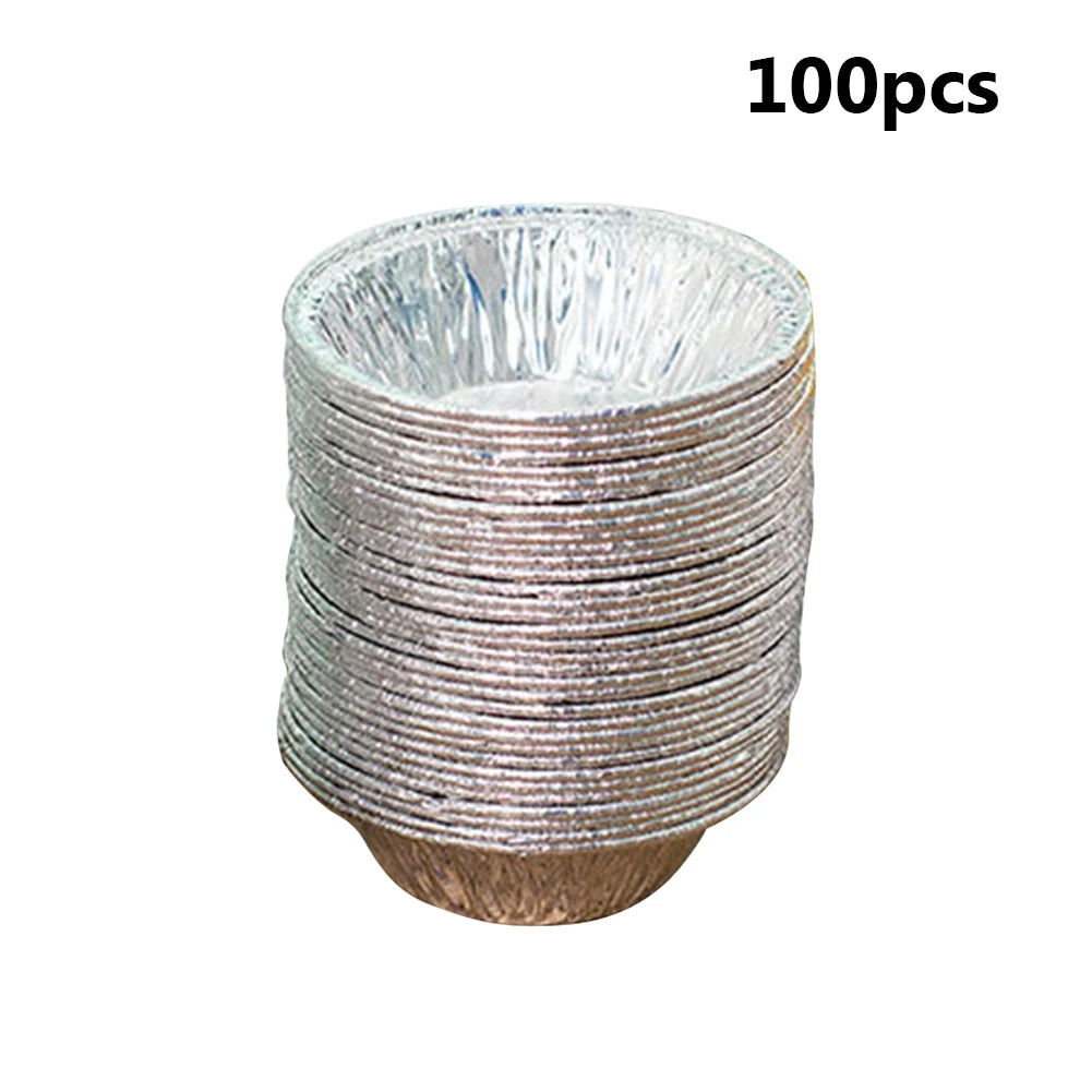 100pcs Mini Pot Pie Bake Plate Disposable Baking Tart Molds