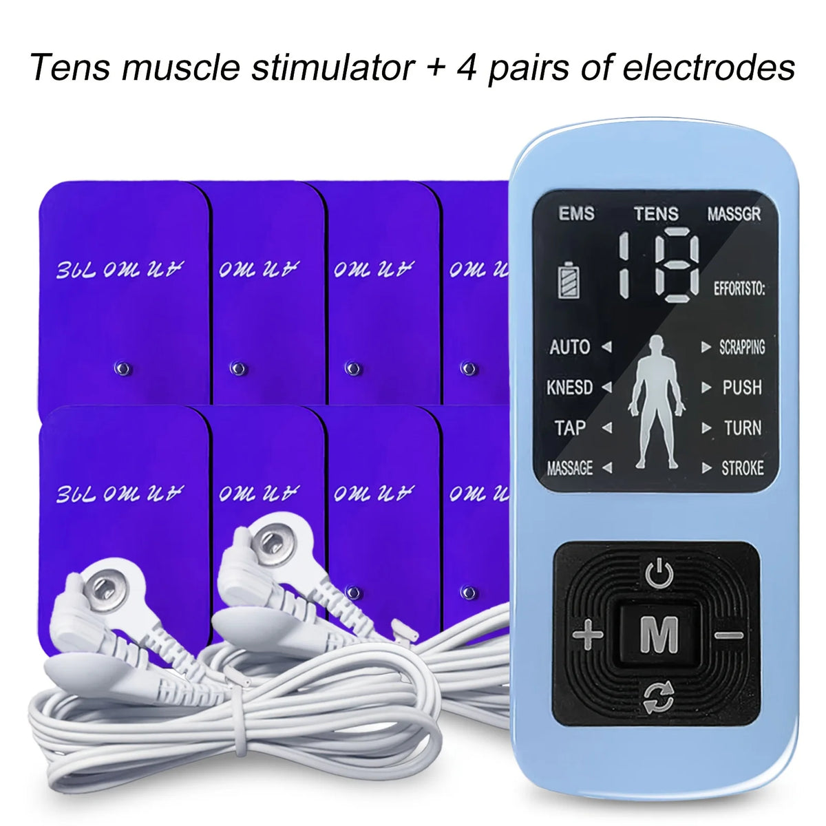 Muscle Stimulator Relieves Body Fatigue, Back Pain, Neck Pain, Carpal Tunnel Syndrome Pain, Arthritis And Foot Pain,.