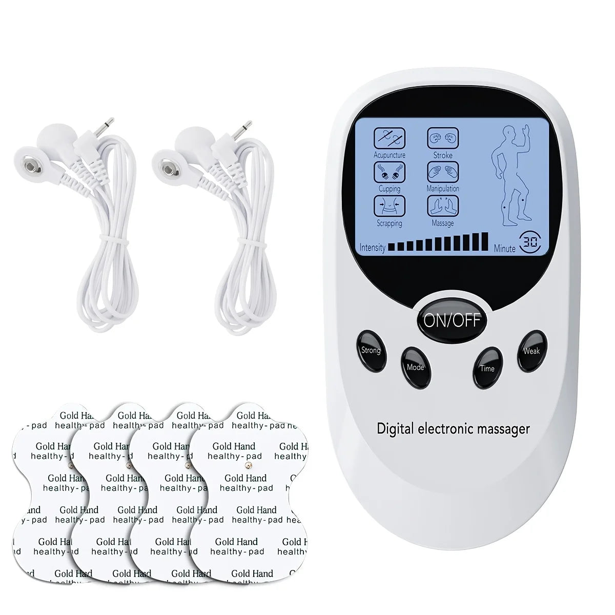 Digital TENS Unit with Accessories | Deep Muscle Stimulation for Back, Neck and Hip Relief | Nerve Pain, Tendonitis, Arthritis, Stiffness and Inflammation Management .