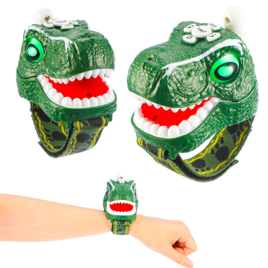 Dinosaur Toys Walkie Talkies for Kids 2 Pack, Wrist Walkie Talkie Watch Toys for Boys Girls Age 3-12, T-Rex Dino Watch Toys.