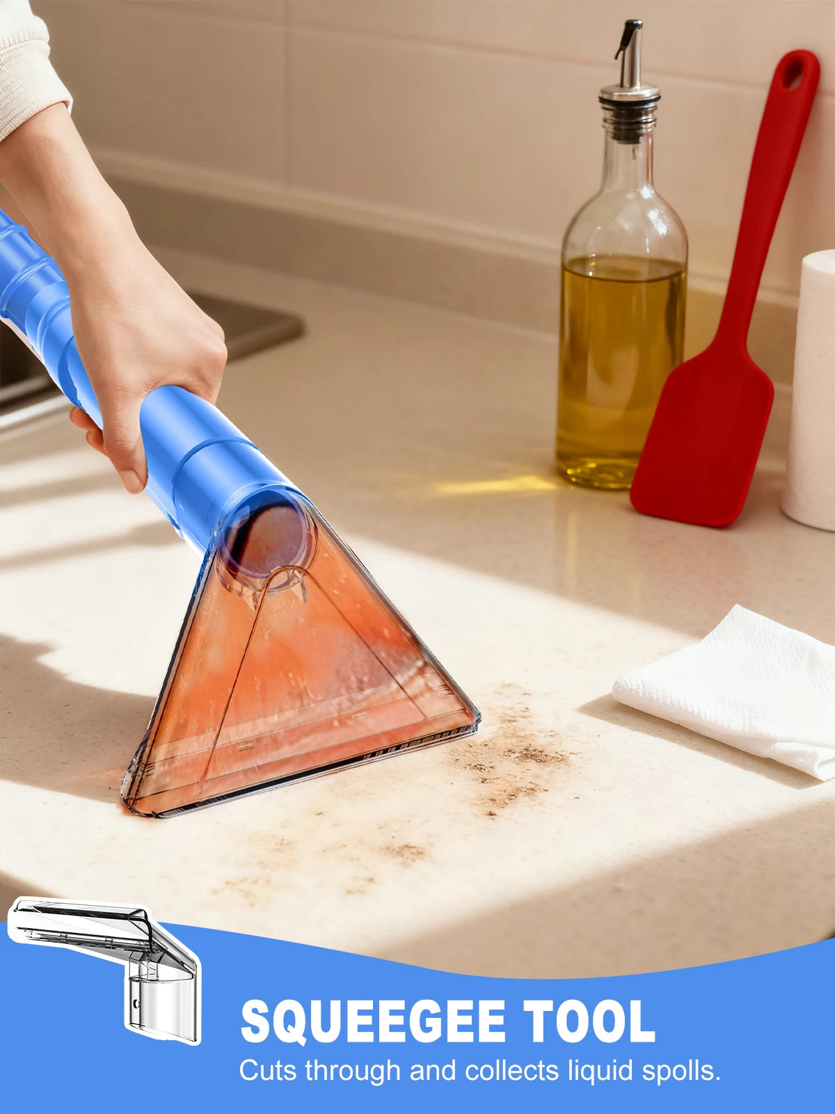 Carpet + Upholstery Cleaner Machine, 32Kpa Powerful Suction w/ 5 Cleaning Tools,.
