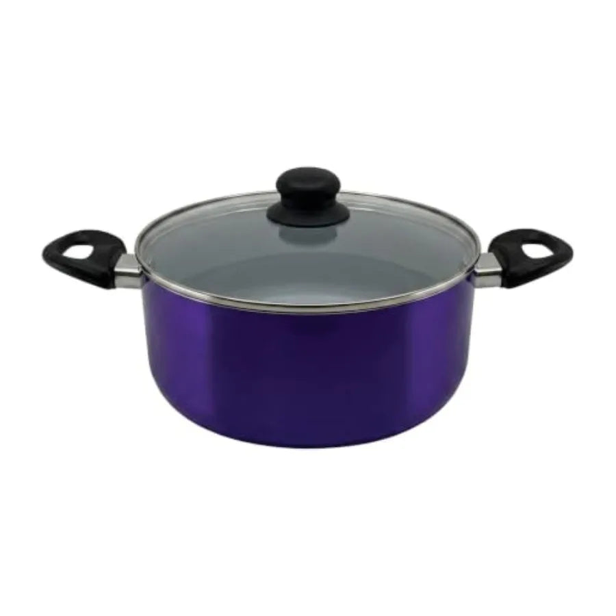20-Piece Ceramic Metallic Cookware Set ., Nonstick Coating, Silver-Grey Finish, Scratch-Resistant .