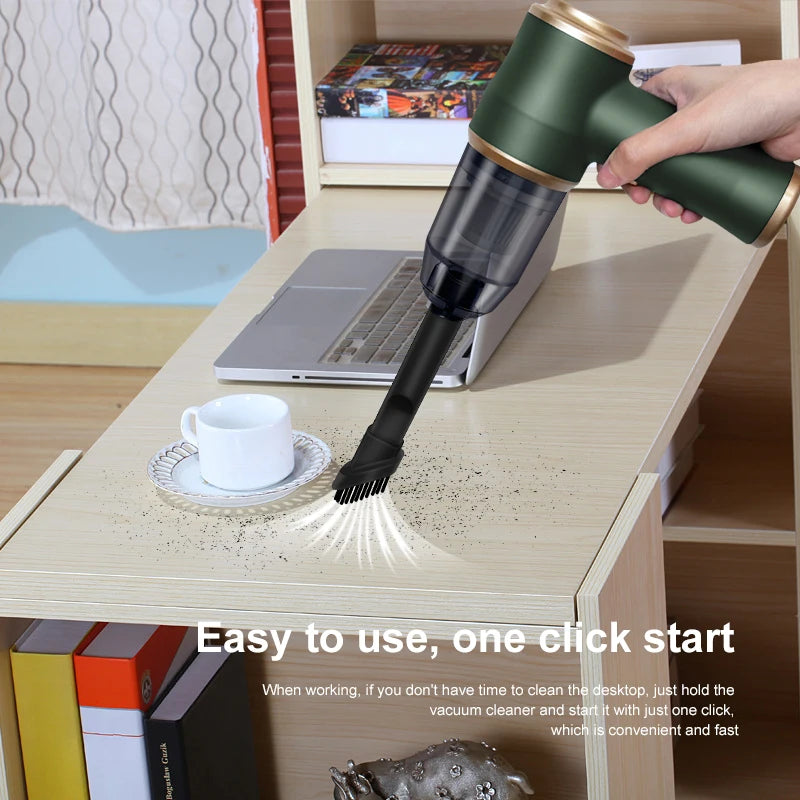 Wireless Car Vacuum Cleaner for Cleaning Bedroom Carpets.