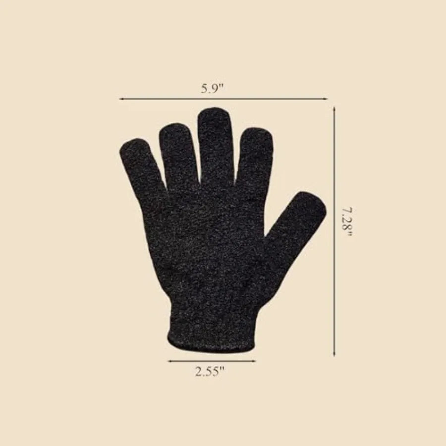 2 PCS Exfoliating Glove, Scrub Gloves Exfoliating, loofah, .