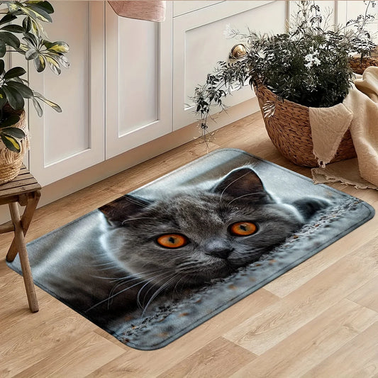 British Shorthair Cat Design Door Mat