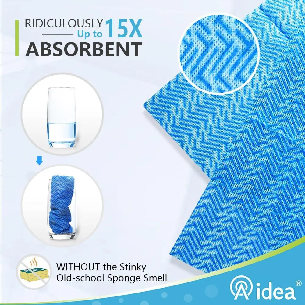 Reusable Multi-Purpose Cleaning Cloths, 40 Pack