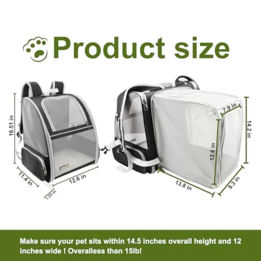 Innovative Traveler Bubble Backpack Pet Carriers for Cats and Dogs