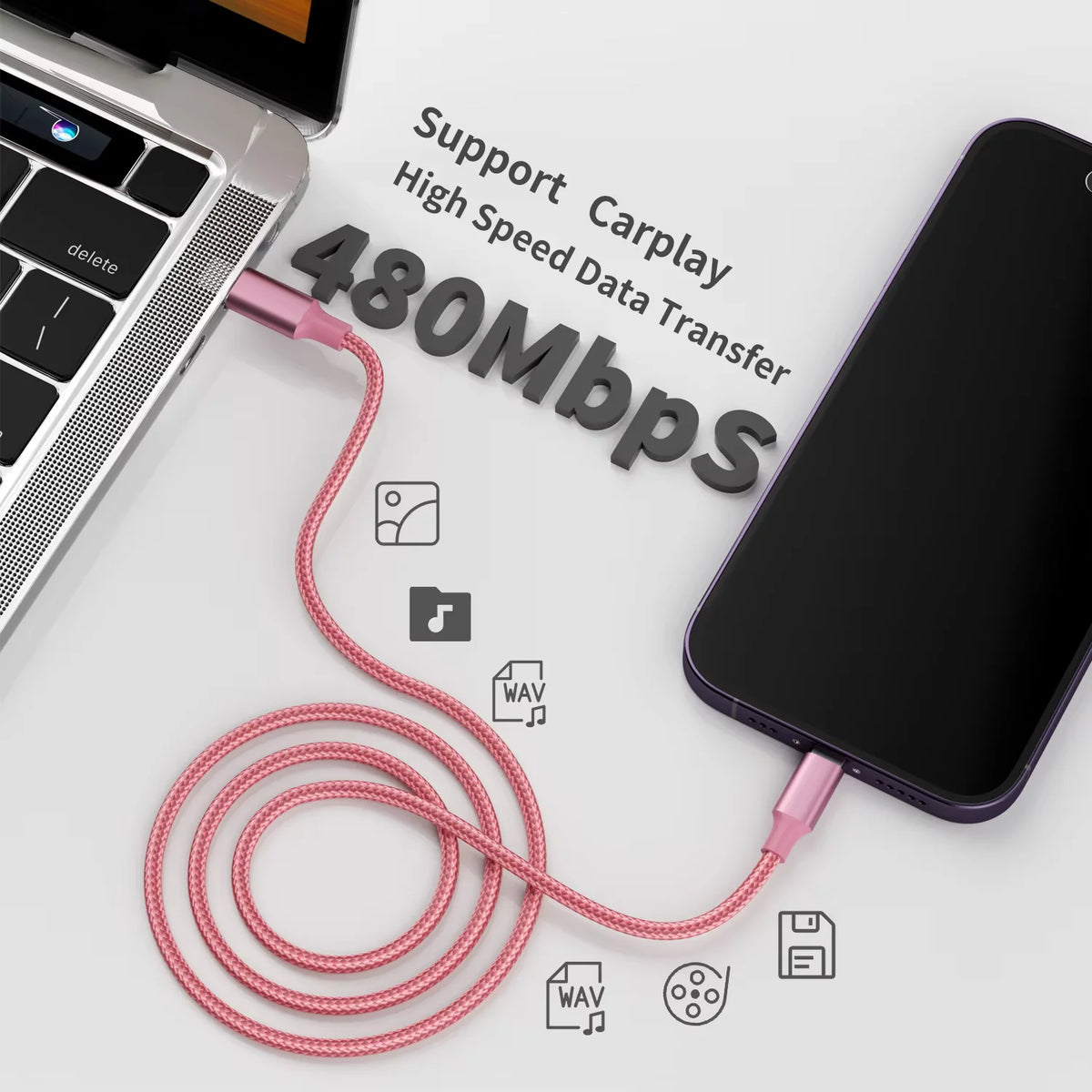MFi Certification 3PCS Type-C To Lightning Cable Fast Charging Suitable For IPhone Charger USB Type C
